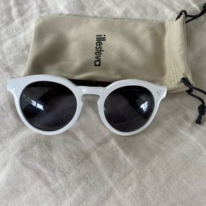 Illesteva Leonard  2 sunglasses in white.
